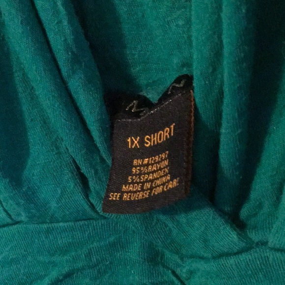 EUC,IMAN,1XP,Cotton,GREEN,step in design,gathered waist,CAP SLEEVES,maxi dress - Picture 7 of 8